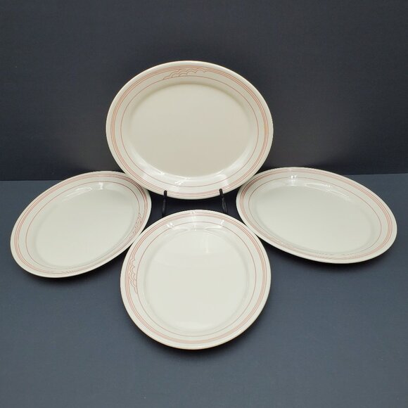 Comcor Tableware by Corning Cumulus Platters Corelle Oval Lunch Salad Plates - Picture 2 of 7
